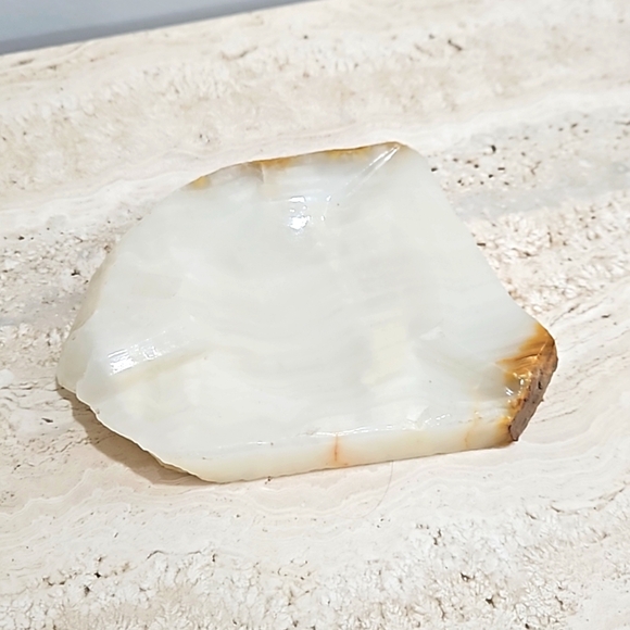 Vintage polished stone ashtray - Picture 2 of 6